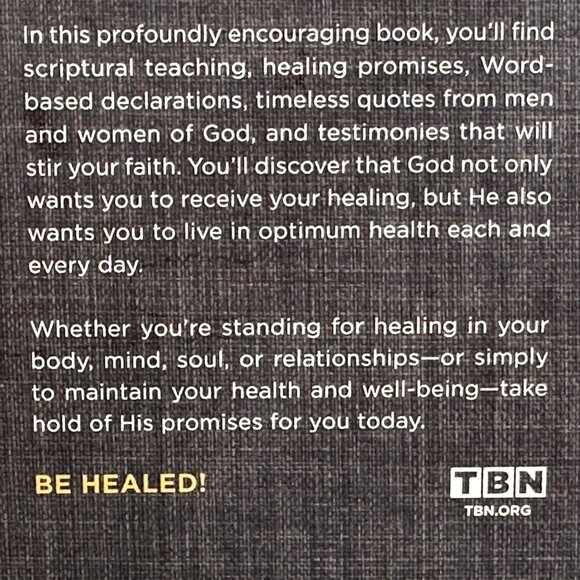 Be Healed - God's Promises & Encouragement For Your Total Well-Being - Hardcover - Picture 5 of 6